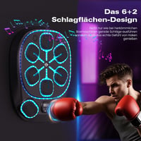 RevFit Zenélő Boxgép LED Világítással - Bluetooth, 9 Sebességi Mód, Számláló Funkció, 61 cm, Felnőtt/Gyerek Edzéshez, 2 Pár Kesztyűvel 2