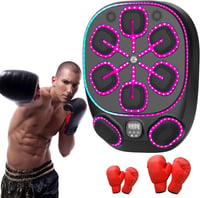 RevFit Zenélő Boxgép LED Világítással - Bluetooth, 9 Sebességi Mód, Számláló Funkció, 61 cm, Felnőtt/Gyerek Edzéshez, 2 Pár Kesztyűvel 1