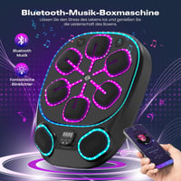 RevFit Zenélő Boxgép LED Világítással - Bluetooth, 9 Sebességi Mód, Számláló Funkció, 61 cm, Felnőtt/Gyerek Edzéshez, 2 Pár Kesztyűvel 3