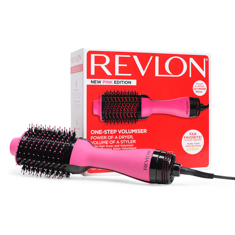 Sušič vlasov a kefa na zväčšenie objemu Revlon OneStep RVDR5222PE, iónová a keramická - ružová