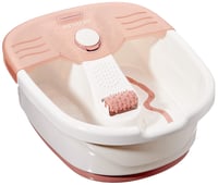 Revlon PediPrep Spa Thalasso RVFB7021P Hidromasažna kupka za stopala s pedikerskim setom, roza i bijela 1