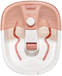 Revlon PediPrep Spa Thalasso RVFB7021P Hidromasažna kupka za stopala s pedikerskim setom, roza i bijela 2