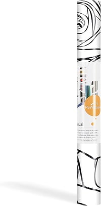ReWallpaper Öntapadós Tapéta Rózsa Virág Fekete Fehér Modern Minimalist 44,5cm 7