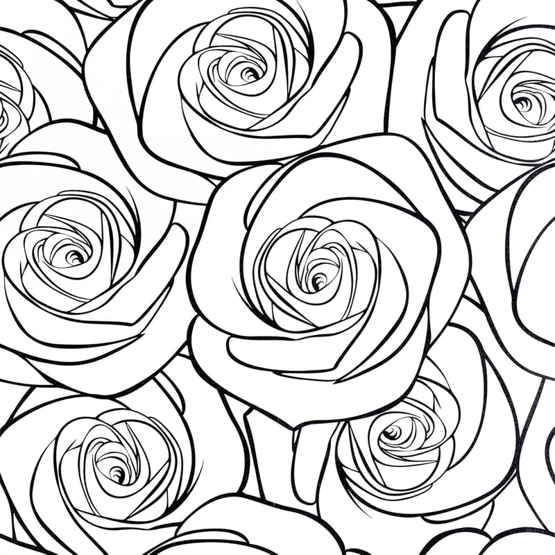 ReWallpaper Öntapadós Tapéta Rózsa Virág Fekete Fehér Modern Minimalist 44,5cm