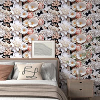 ReWallpaper Öntapadós Tapéta Virágmintás Vintage 3D Hatás Rózsaszín 44,5cm x 3m 3