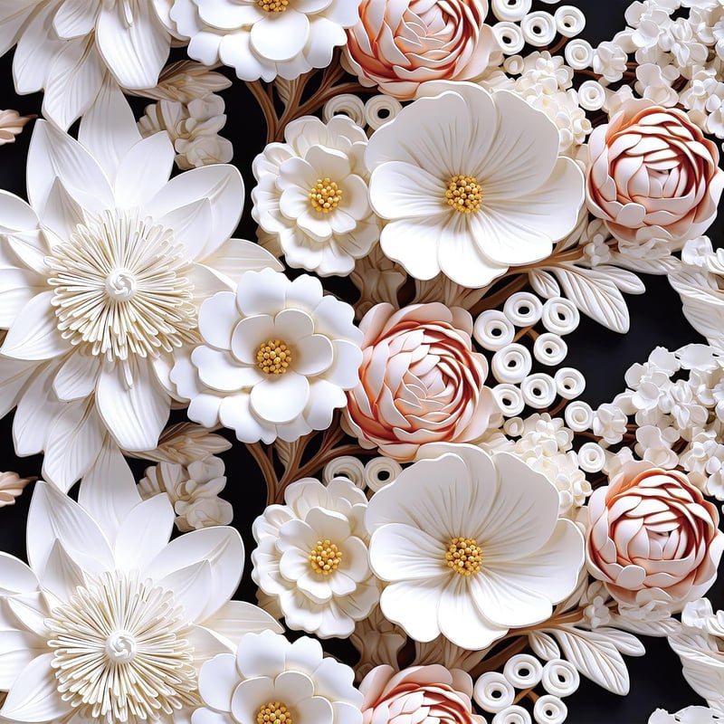 ReWallpaper Öntapadós Tapéta Virágmintás Vintage 3D Hatás Rózsaszín 44,5cm x 3m