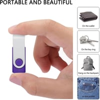 REWBOAT 20db 4GB USB Pendrive Csomag - 5 Véletlenszerű Színben, Fém Forgó Kialakítás, Vízálló, USB 2.0 Memória Stick, Univerzális Kompatibil 8