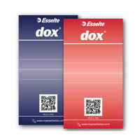 Pákový zakladač Esselte Dox 1 A4 s puzdrom, čierny, s úchytom – obsahuje preliačinu a natrhnutie (stav: pozri 2. obrázok) 10