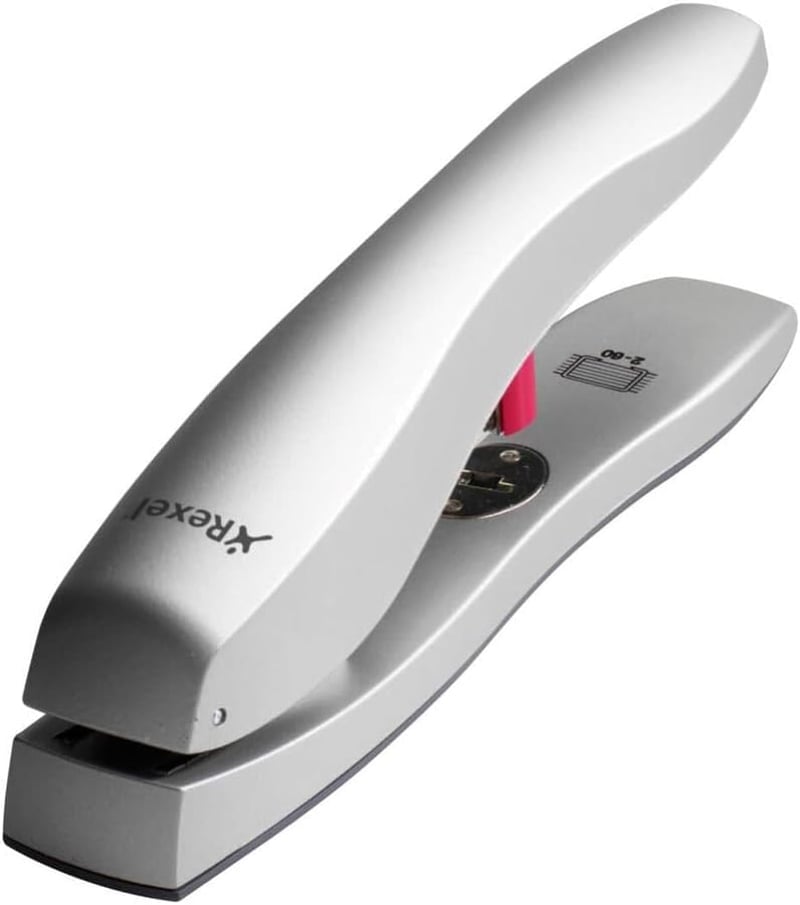 Rexel Odyssey Profi Tűzőgép 60 Lap Kapacitás Fém Házas Ezüst - 2-Single, silver, Unique