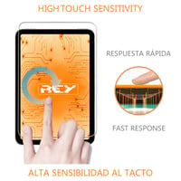 Tvrdené sklo REY na ochranu obrazovky pre Samsung Galaxy Tab S3 9.7", tvrdosť 9H+, odolné voči poškriabaniu a mastnote 3