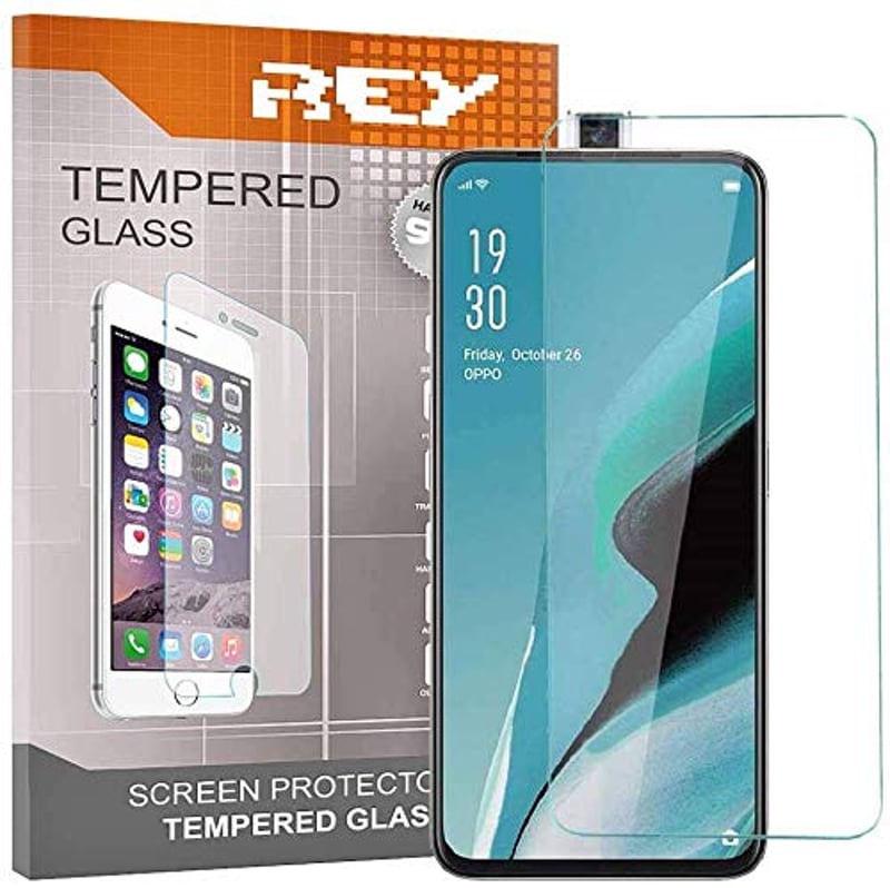 REY Tvrdené sklo na displej Oppo Reno 2 / Reno 2Z / Reno 2F / Realme 8i / X50 5G / 6-6s – 3 ks, tvrdosť 9H+, odolné voči poškriabaniu, priehľadné