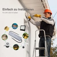 REYLAX 150W LED tápegység 24V vízálló IP67 kültéri LED szalaghoz 6