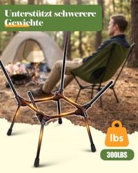 Scaun de camping pliabil Rgaden, material textil tip plasă, ușor și respirabil, scaun portabil pentru drumeții în aer liber 4