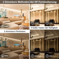 RGH LIGHTING 5M meleg fehér LED szalag dimmelhető távirányítóval, időzítő funkcióval 4