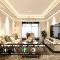 RGH LIGHTING 5M meleg fehér LED szalag dimmelhető távirányítóval, időzítő funkcióval 2
