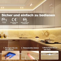 RGH LIGHTING 5M meleg fehér LED szalag dimmelhető távirányítóval, időzítő funkcióval 6