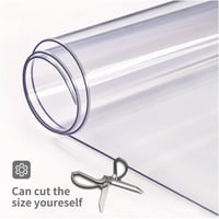 RGTINT 2mm átlátszó PVC asztalvédő 90x160cm vízálló asztalterítő 4