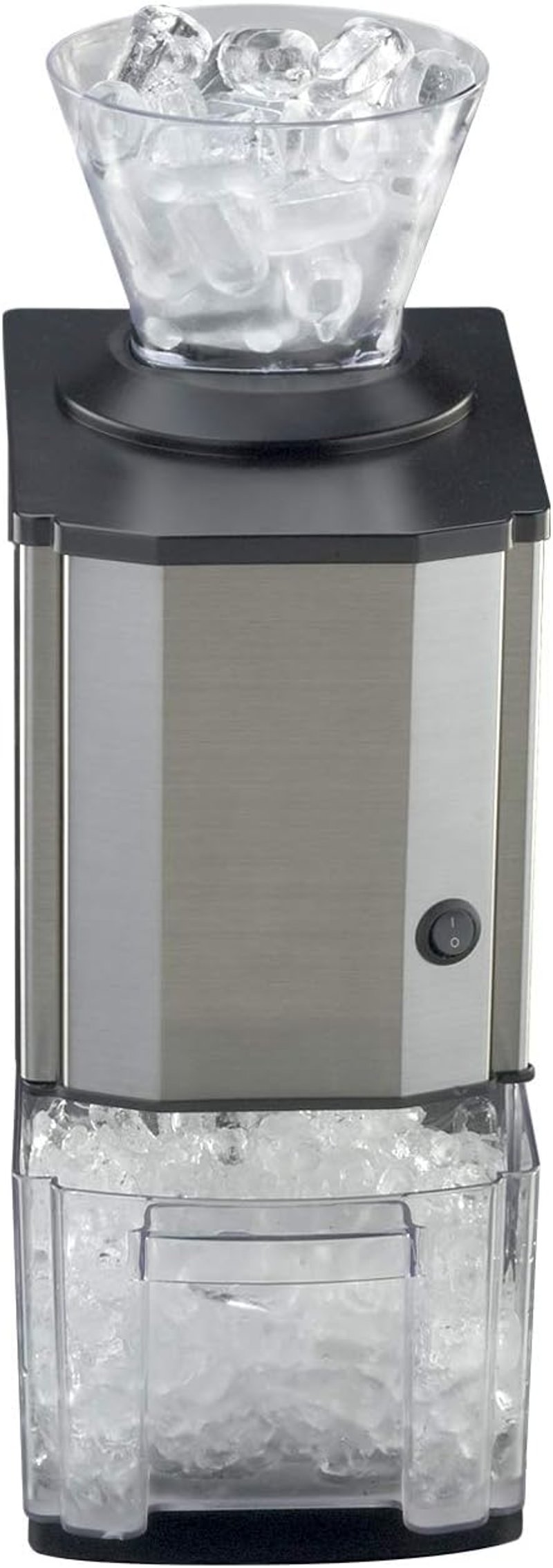 RGV Mojito Junior Ice Crusher (Black, Stainless Steel, Transparent, Stainless Steel, 170 x 220 x 460 mm, 3.6 kg)