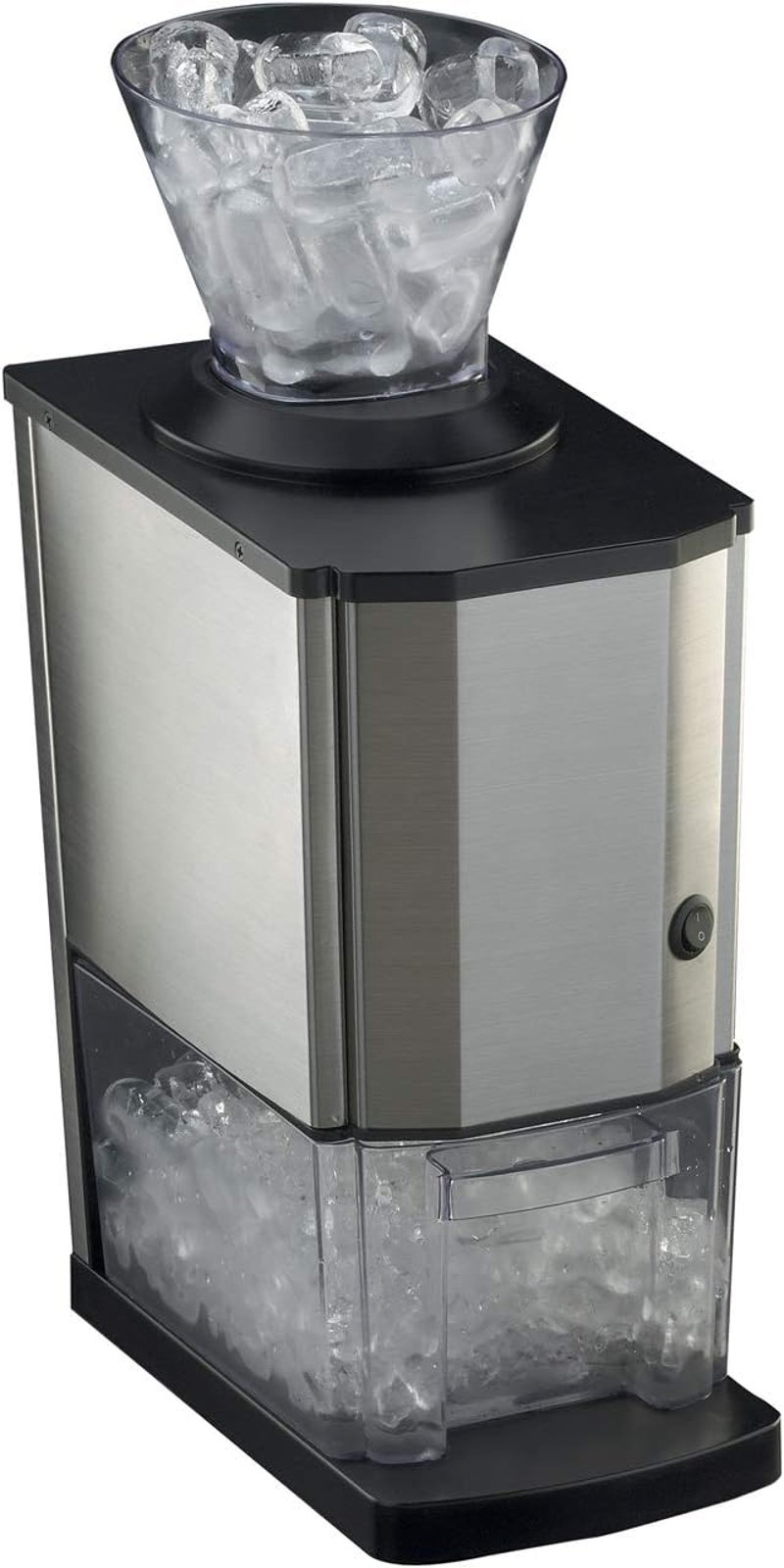 RGV Mojito Junior Ice Crusher (Black, Stainless Steel, Transparent, Stainless Steel, 170 x 220 x 460 mm, 3.6 kg)
