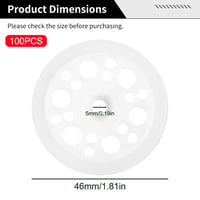 RHBHY 100 db 46 mm PP szigetelőtányér alátét habpanel rögzítéshez műanyag szigeteléshez mennyezet ablak 2