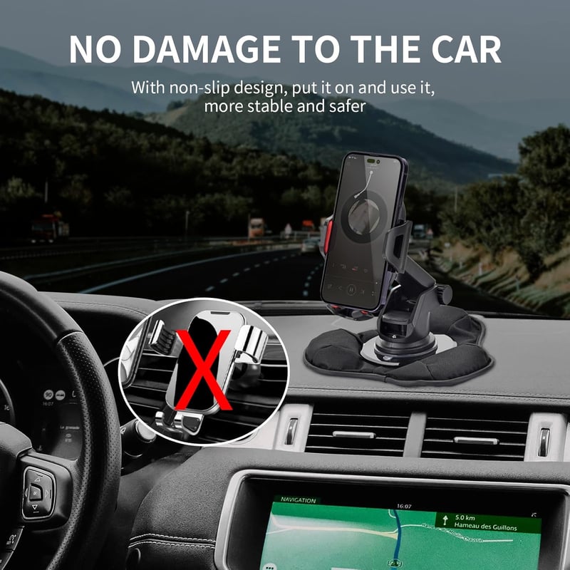 Rheme Autós GPS Tartó Műszerfalra Garmin TomTom Magellan Navigációhoz