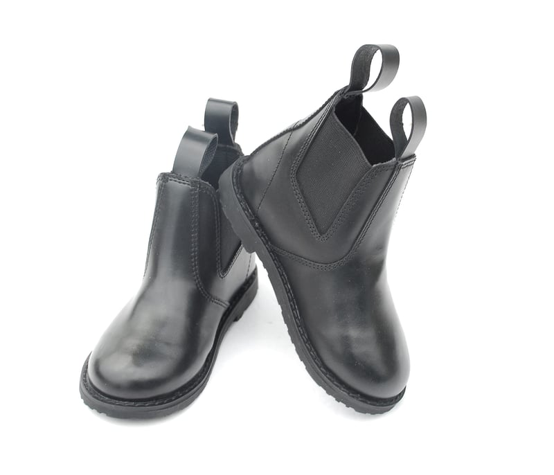 Cizme de echitație pentru copii Rhinegold Little Ones Jodhpur – Negru, mărimea 24 EU