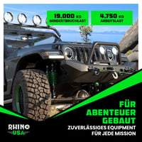 Rhino USA 19 mm D-črmeň 2 ks – Pevnosť v ťahu 18 983 kg, na odťah a off-road 7