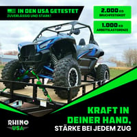 Rhino USA racsnis rögzítő heveder készlet 4 db - 4 cm x 2,4 m, 2000 kg - zöld 7