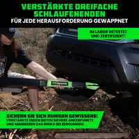 Rhino USA Ťažné lano 7,6 cm x 9,1 m - 13 600 kg pevnosť v ťahu - Offroad lano pre terénne autá, UTV, ATV - Čierne 3