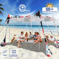 Rhino Valley UV 50+ Strand Sátor  3.05 x 3.05 meter Szélvédő Hordozható Napvédő Kemping Halászat  3