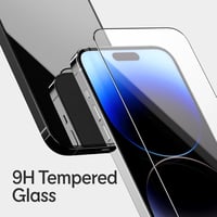 RhinoShield 9H edzett üveg képernyővédő iPhone 16 Plus/15 Plus/14 Pro Max-hoz 2