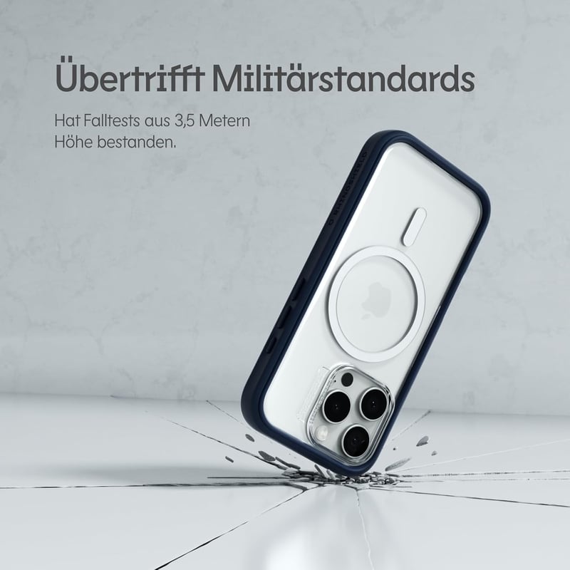 RhinoShield Mod NX MagSafe iPhone 16 Pro Max védőtok, moduláris, platina szürke, 3,5m esésálló