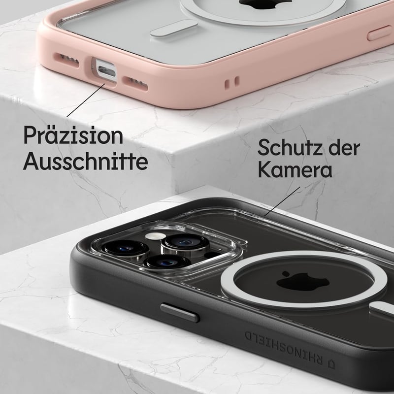 RhinoShield Mod NX MagSafe iPhone 16 Pro Max védőtok, moduláris, platina szürke, 3,5m esésálló