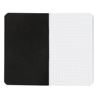 Balík zošitov Rhodia so zošívanou väzbou 20 ks - A7 7,5x12 cm - Štvorčekové - 48 strán - 80g biely papier - Vodoodolná mäkká obálka - Čierna 2