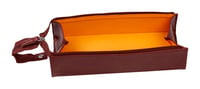 Puzdro na perá Rhodia Rhodiarama, 23x5x5 cm, dlhý zips, umelá koža, bordová červená 3