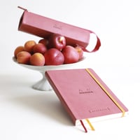 Puzdro na perá Rhodia Rhodiarama, 23x5x5 cm, dlhý zips, umelá koža, bordová červená 5