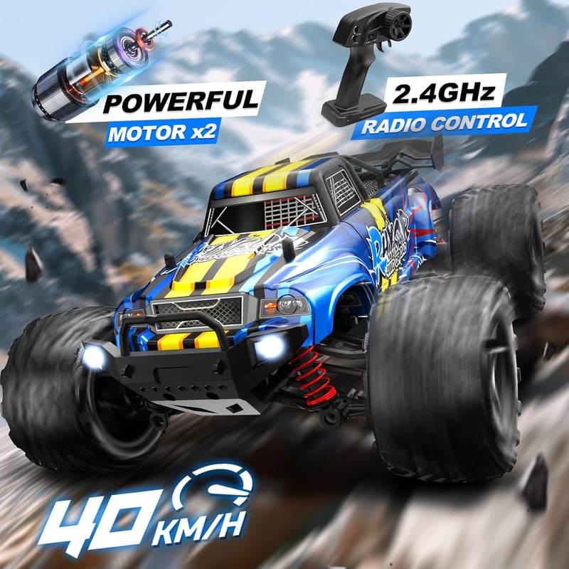 Rhybor 40 km/h 1:16 4WD RC Monster Truck Off-Road Buggy Gyerekeknek és Felnőtteknek