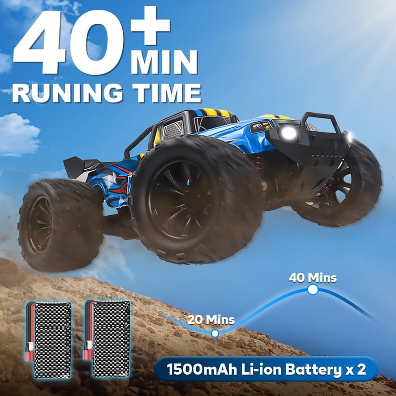 Rhybor 40 km/h 1:16 4WD RC Monster Truck Off-Road Buggy Gyerekeknek és Felnőtteknek