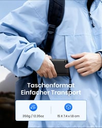 Riapow 26800 mAh Powerbank USB-C gyorstöltés 4 kimenet LED kijelző 7