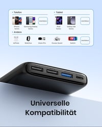 Riapow 26800 mAh Powerbank USB-C gyorstöltés 4 kimenet LED kijelző 5