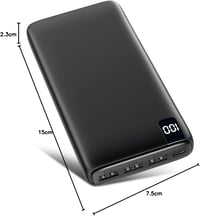 Riapow 26800 mAh Powerbank USB-C gyorstöltés 4 kimenet LED kijelző 8