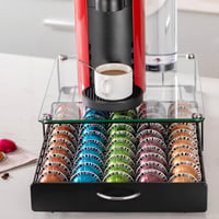 Rice rat Nespresso Vertuo kapszulatartó fiók üvegajtóval, 50 kapszulás polc 2