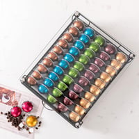 Rice rat Nespresso Vertuo kapszulatartó fiók üvegajtóval, 50 kapszulás polc 6