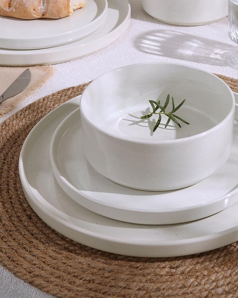 Richmount Nebula 18 részes porcelán készlet 6 személyre, fehér