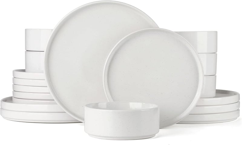Richmount Nebula 18 részes porcelán készlet 6 személyre, fehér