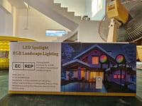 Richsing 15W RGB LED záhradné svietidlo s bodcom, IP67 vodotesné, inteligentný reflektor s ovládaním cez Bluetooth aplikáciu, stmievateľné, 2 ks, 12V, vonkajší reflektor s káblom 2