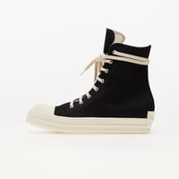 Rick Owens DRKSHDW Fogachine Denim magas szárú fekete cipő EU42 1