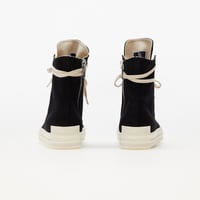 Rick Owens DRKSHDW Fogachine Denim magas szárú fekete cipő EU42 5