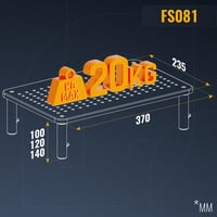 RICOO FS081-B magasságállítható monitor asztali állvány laptophoz 7