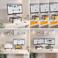 RICOO FS081-B magasságállítható monitor asztali állvány laptophoz 3